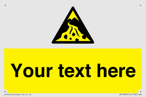 Custom Warning: Debris flow zone